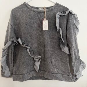 Poof brand womens sweatshirt